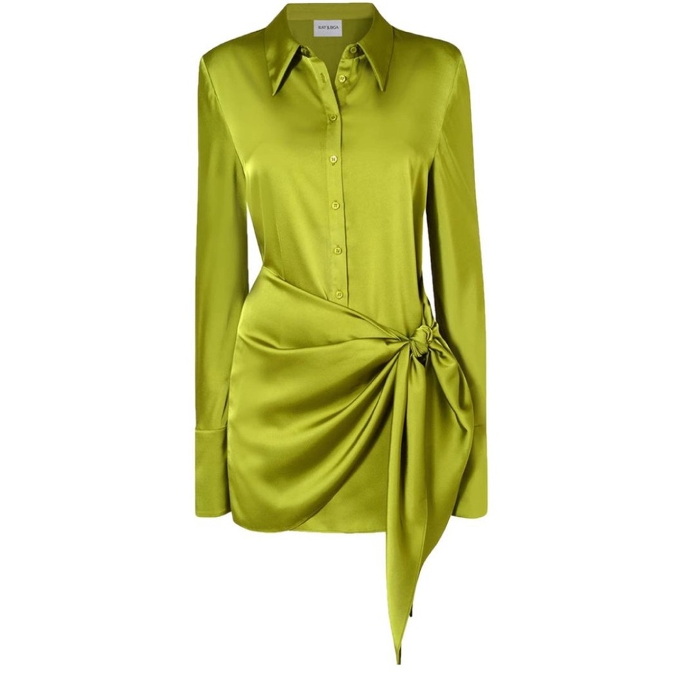 Rat & Boa Alanis tie olive green dress- LIKE NEW WORN ONCE